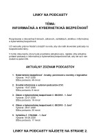 Linky na podcasty v oblasti informačnej a kybernetickej bezpečnosti